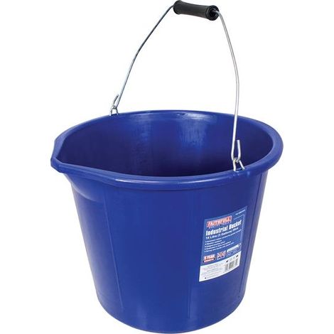 Faithfull Builder's Industrial Bucket 14 litre (3 gallon) - Blue FAI3GBUCKIN