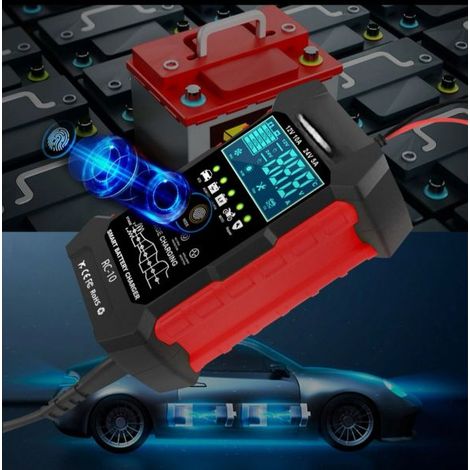 TESTER RICARICA BATTERIA AUTO MOTO 12V 10 A 24 V 5A.ART-86076