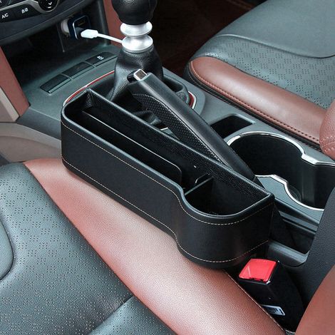 Porte-gobelet Voiture Organisateur Interstice Siège Rangement Pochette Portable Téléphone Clés Bouteille (1/5)