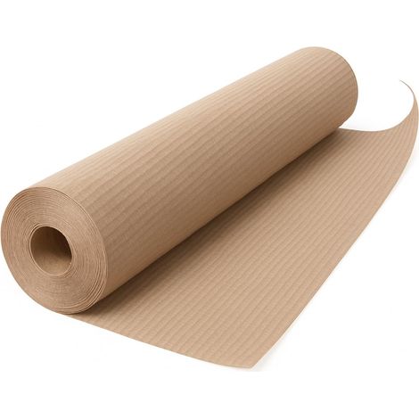 Rotolo di	cartone ondulato protettivo da 46 metri - Fascia larga 100 cm - Per mascheratura e protezione pavimento (1/5)