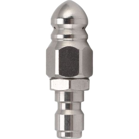 Boquilla de manguera de conexión rápida para hidrolavadora de alta presión de acero inoxidable de 1/4 de pulgada para limpieza de desagües y alcantarillas -Crezuo