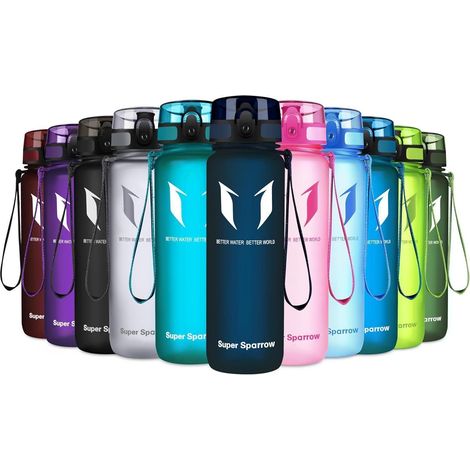 Trinkflasche Tritan BPAfrei Sport Fahrrad Fitness 500 ml Blaubeere (1/5)