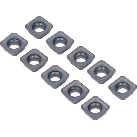 Lot de 10 plaquettes de tournage en carbure revêtu pour fraiseuse CNC (1/5)