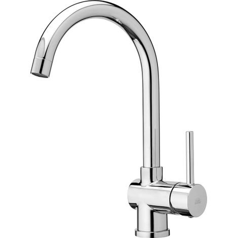 Paffoni Stick Serie SK180CR Spültisch-Einhandmischer mit schwenkbarem Auslauf  Verchromt - Messing