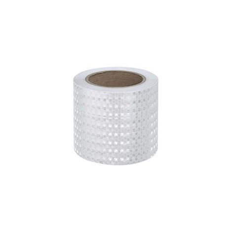 Tiras reflectantes blancas de 10 cm x 10 m, tiras reflectantes de advertencia de seguridad, pegatinas autoadhesivas para coche, camión, motocicleta, barco, bicicleta, remolque. (1/4)