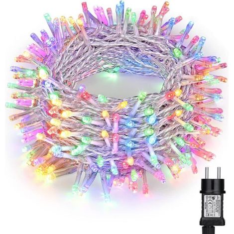 Christmas Decoration Colorful String Lights, 20M 200 LED Indoor Christmas Lights 8 Modes with Outdoor String Lights, Waterproof for Home Bedroom Party Festival Tree Balcony (1/4)