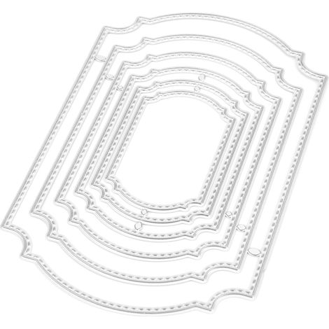 Formes de découpe en métal, robustes et légères, idéales pour la confection de cartes et la décoration d'albums. (1/5)