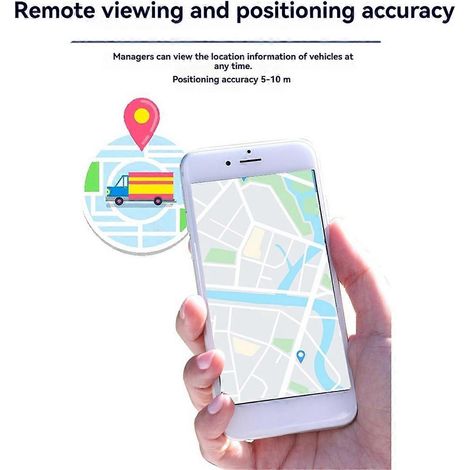 Traceur GPS 4G pour voiture avec localisation anti-perte en temps réel - Noir (1/5)