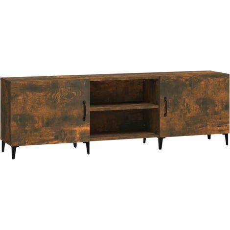 vidaXL Mobile Porta TV Rovere Fumo 150x30x50 cm in Legno Multistrato (1/5)