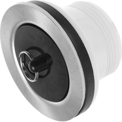 Kit de vidange blanc pour lavabo et baignoire avec filtre en