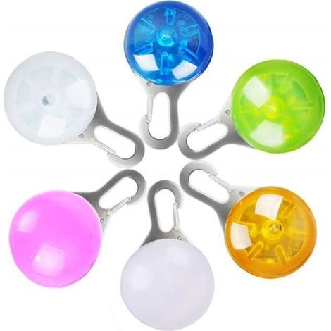 6X Clip Pet, Dog Collier LED Light - Chien Lumières pour Colliers, Etanche de Sécurité pour Chiens et Chats pour Marche de Nuit