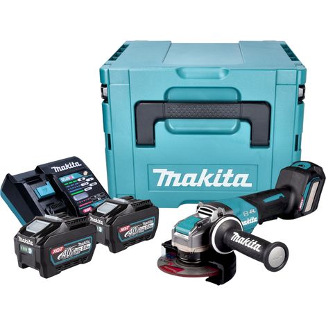 Makita GA 044 GT201 Smerigliatrice angolare a batteria 40 V max. 125 mm X-LOCK Brushless + 2x batteria ricaricabile 5,0 Ah + caricabatterie + Makpac (1/5)