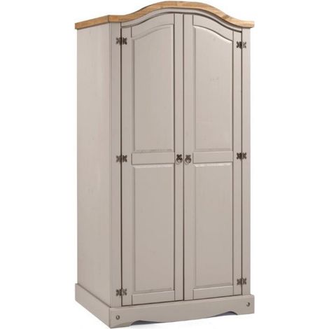 Corona Grey Wax 2 Door Arch Top Wardrobe (1/4)