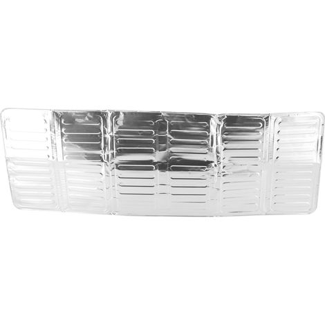 Protège-huile anti-éclaboussures 3 faces pour gazinière, écran barrière coupe-vent, pare-graisse de cuisson, couvre-flammes, ustensile inox réutilisable. (1/5)