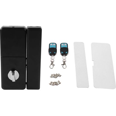Serrure de porte d'entrée sans clé en alliage d'aluminium, système de contrôle d'accès électronique intelligent à télécommande pour porte en bois ou en fer, verrou de sécurité électronique pour porte (1/5)