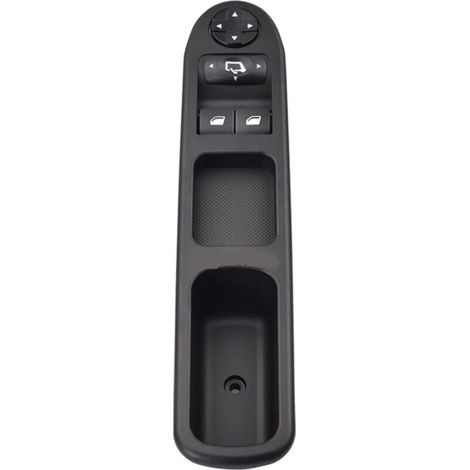 6554.QA Interrupteur principal pour vitres électriques, adapté aux Peugeot 207, 207CC et 207SW de 2006, commande les vitres électriques de l'ensemble du véhicule.