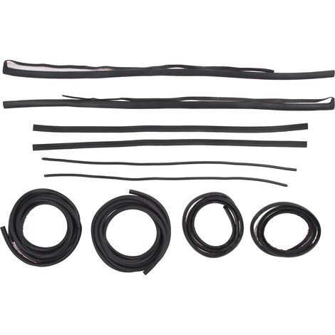 Kit d'étanchéité de portière auto 8 pièces, réduction bruit vent, bande flexible remplacement montants A B pour Tesla Model 3 Y (1/5)