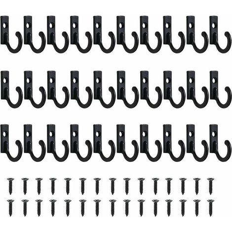 30 kleine Vintage-Haken zur Wandmontage, Schlüsselhaken, Schmuckhaken, Schlüsselhaken für Bad und Küche