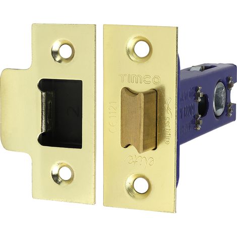 TIMCO Architectural Tubular Latch Electro Brass & Satin Nickel - 78mm