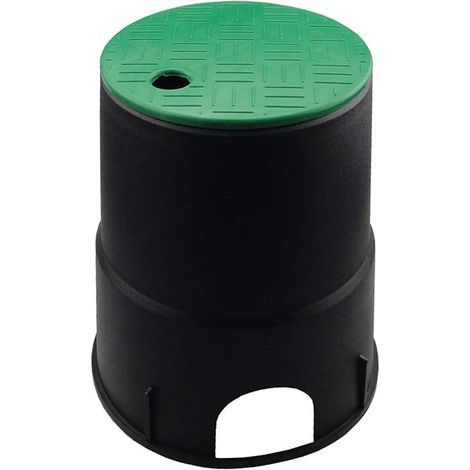 Gistuch – Couvercle de boîte à soupapes pour système d'irrigation automatique – Plastique ABS résistant aux UV – Diamètre 205mm – Hauteur 230mm – Couleur verte (1/5)