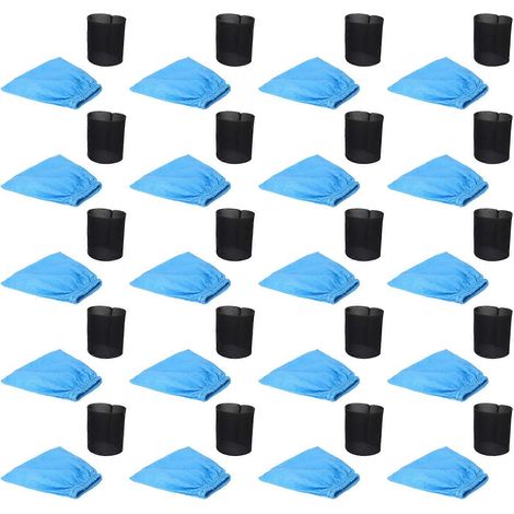 Lot de 20 sacs filtrants textiles en mousse pour aspirateurs Karcher MV1, WD1, WD2 et WD3, utilisables à sec ou humide. (1/5)