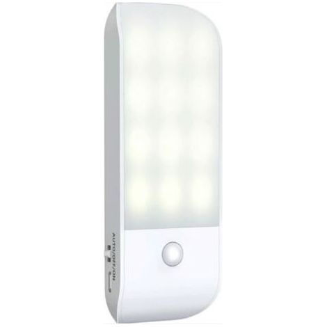 Veilleuse Led Automatique - Veilleuse Détecteur de Mouvement Rechargeables USB, ON/AUTO/OFF,Lampe de Placard Blanche Naturelle,Aimanté - pour Salon, Chambres, Escaliers, Armoires, Couloir (1/5)