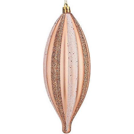Boule de Noël Krist+ Cuivre Rose Clair PVC 8,5 x 19 x 3 cm étirée