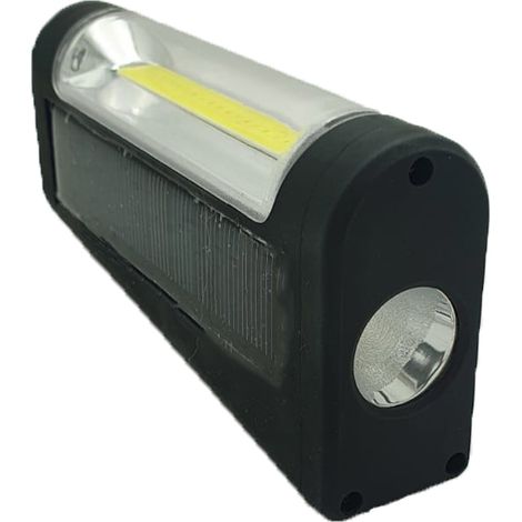 Torcia Led Ricaricabile Tattica Solare USB Cob Portatile Impermeabile KC-517