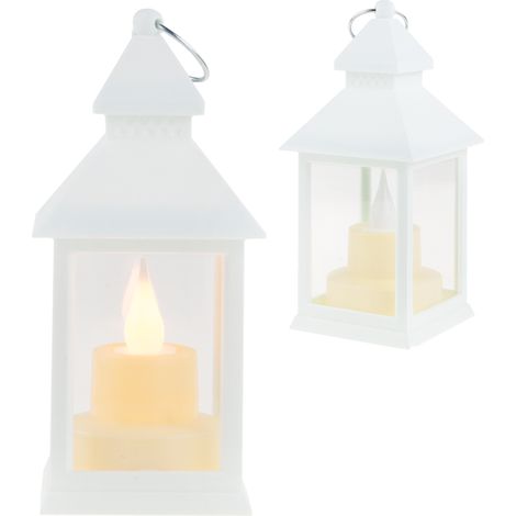 Lanterna decorativa bianca da giardino con candela per balcone TG73372-1 (1/5)