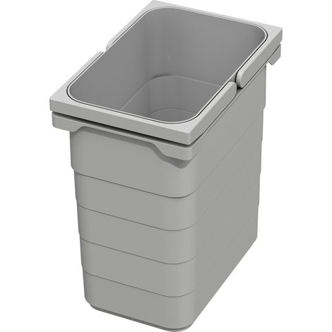 Ninka eins2vier Abfallsammler 7L 250 x 230 x 153 mm alugrau 5076 (1/3)