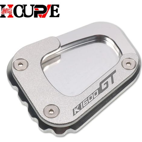 (Silver-K1600GT) Plaque d'extension de béquille latérale CNC compatible avec BMW K1600B, K1600GT, K1600GTL (2017-2020) maxpower (1/4)