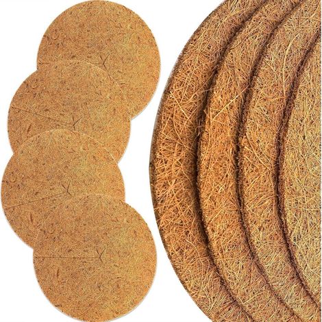 Kokosmatte 40cm Winterschutz Pflanzen Kokos-Mulchscheibe Kälteschutz 4 Stück (1/5)
