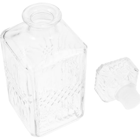 Carafe à Vin en Verre 1000ml Diamant pour Servir et Aérer le Vin (1/5)