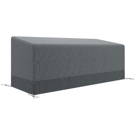 AMXCNOY Schutzhülle für Gartenmöbel, winterfest, wasserdicht und UV-beständig, aus 600D Oxford-Gewebe, 190,5 x 72 x 76 cm, hellgrau (1/5)