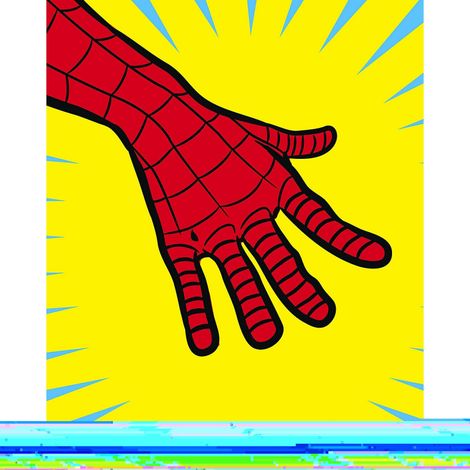 Poster d'Art - La Main De Spider Man - 50x70 cm (1/3)