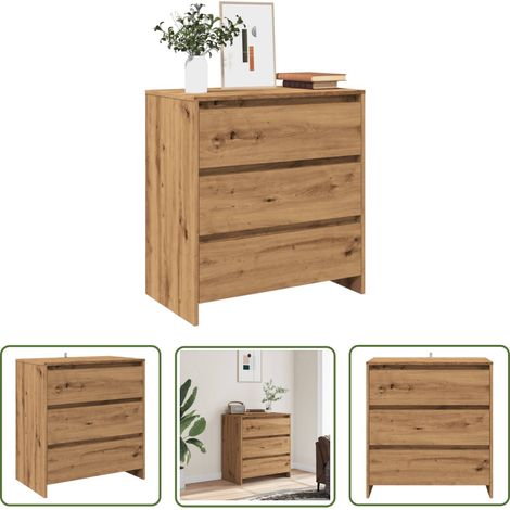 vidaXL Sideboard Artisan-Eiche 70x41x75 cm Holzwerkstoff (1/5)