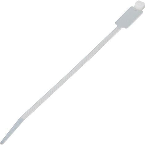 MARQUEUR DE CÂBLE TRU COMPONENTS TC-MCV-200S203 1593123 SURFACE DE MARQUAGE: 30 X 15 MM NATUREL 100 PC(S) (1/3)