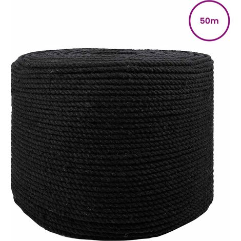 Corda Fune Nero 0,4 x 0,4 x 5000 cm Cotone (1/5)
