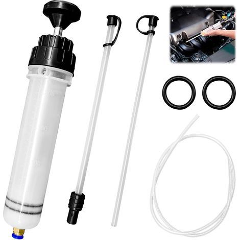 1 Pompe à Essence Manuelle, Extracteur d'huile 200 CC, Tuyau 1 m, Pour Vidanges Voitures et Motos (1/5)