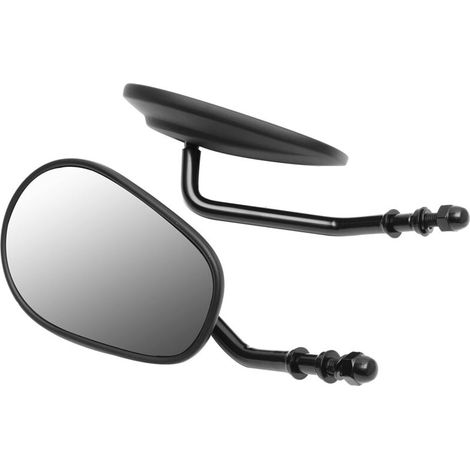 Rétroviseurs de moto compatibles avec les rétroviseurs Harley rétroviseurs premium entièrement en métal 883 rétroviseurs Harley (noir)