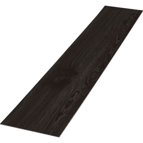 ML-Design Deluxe PVC Bodenbelag, Selbstklebende Vinyl-Dielen, Vinylboden, 91,5 cm x 15,3 cm x 2 mm, Dicke 2mm, 2,23m²/16 Dielen, Eiche Dunkelgrau, Holzoptik, rutschfest, wasserfest, Einfache Verlegung