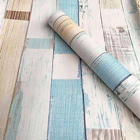 Papier Peint en Bois Auto-adhésif, pour étagère de Papier Peint imprimé Amovible - 0.45 x 9.8 m (1/5)