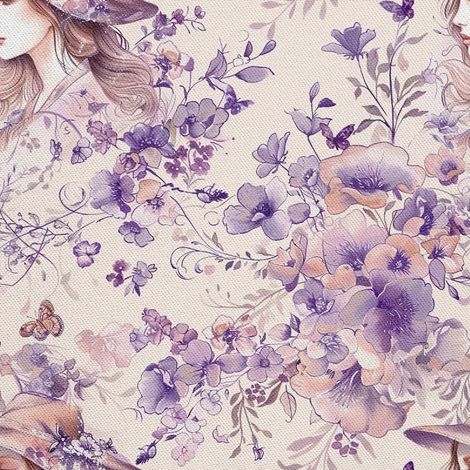 Tela Oxford decorativa para exteriores - Motivo femenino  DX10138 (1/5)