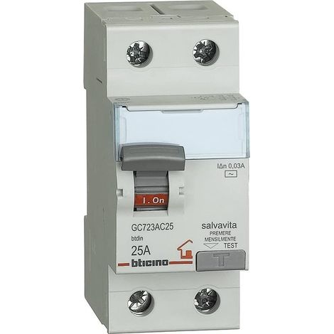 Interruttore Magnetotermico Differenziale Salvavita Bticino Corrente 25A (1/2)