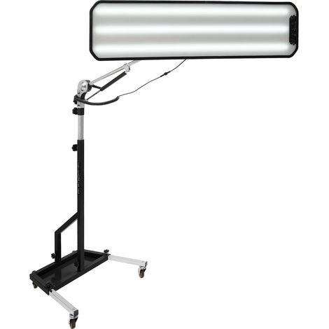 Lampe LED pour la réparation de bosses automobiles (technique PDR), panneau réflecteur 6 couleurs, hauteur réglable (110–170 cm) (1/5)