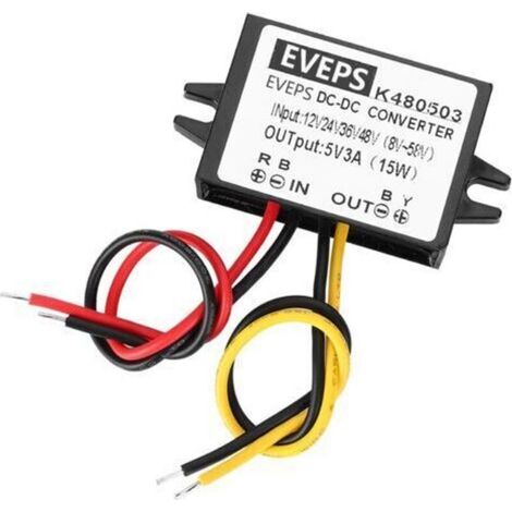 DC-DC 12V/24V/36V/48V à 5V 3A Buck Converter Module d'alimentation abaisseur