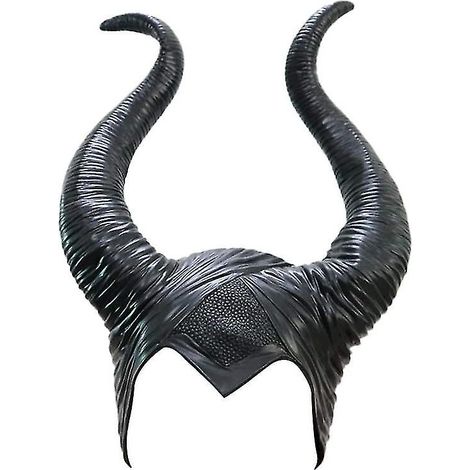 Serre-tête cornes Maléfique noir pour Halloween, accessoire de coiffure maléfique, pour femme/homme