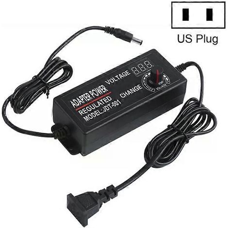Adaptateur secteur haute puissance 3-12 V 5 A avec moniteur - Prise américaine (1/2)