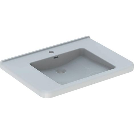 Lavabo Geberit RENOVA COMFORT SQUARE 750x550mm unterfahrbar blanc KT