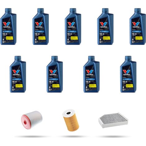 Kit tagliando 3 FILTRI e 9L OLIO compatibile con Audi A7 (4GA,4GF) 4.0 tfsi S7 309kw dal 2012 (1/5)
